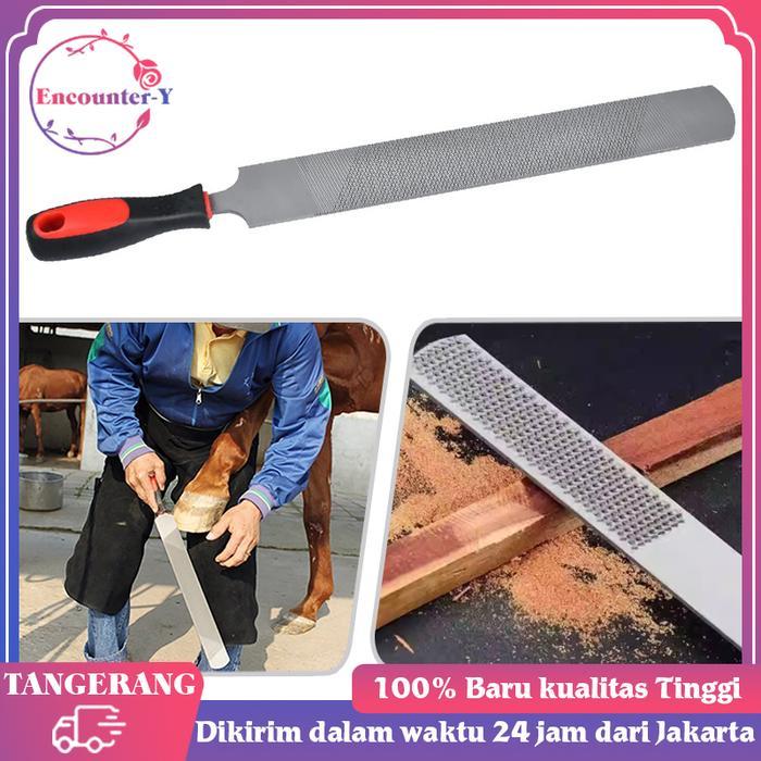 47Cm Alat Kikir Dua Sisi Kikir Kuda Perbaikan Kuku Horseshoeing Horseshoe File Sickle Shoeing Tools