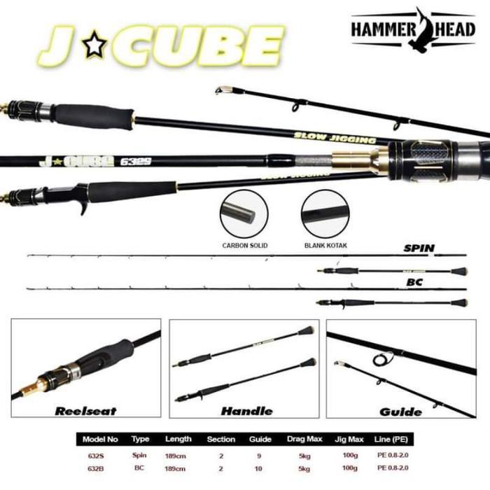 Joran Pancing Hammerhead J Cube 632 SP OH PE 0.8-2 Carbon Solid