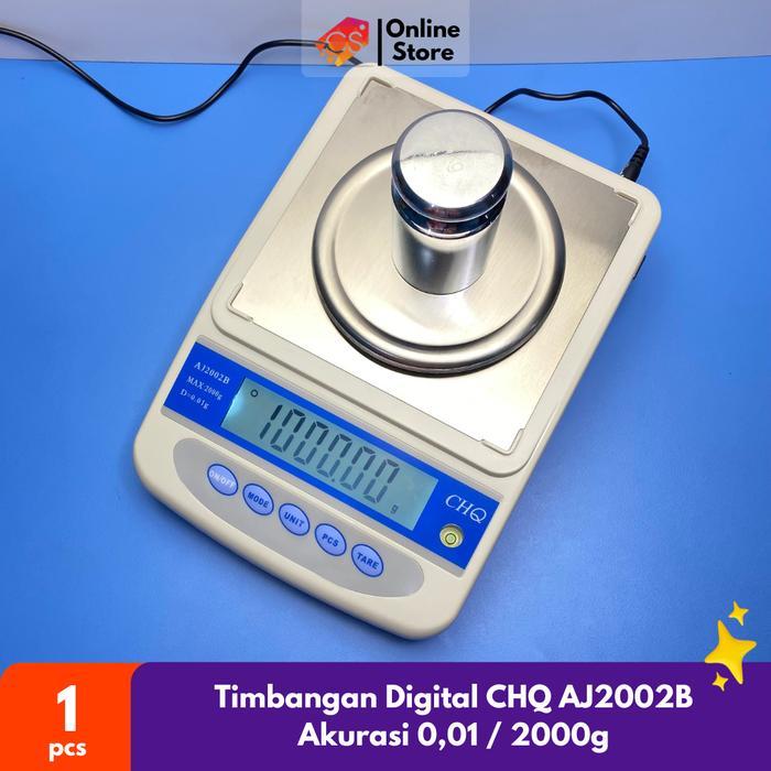 Timbangan Emas / Timbangan Kadar Air Digital Chq Aj2002B 2000G / 2Kg (Akurasi 0.01G)