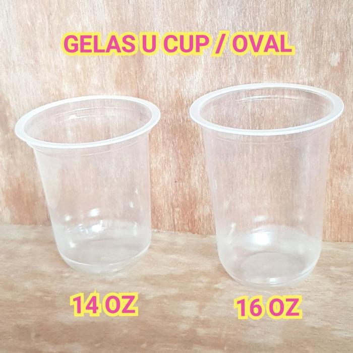GELAS PLASTIK PP OVAL / GELAS CUP OVAL