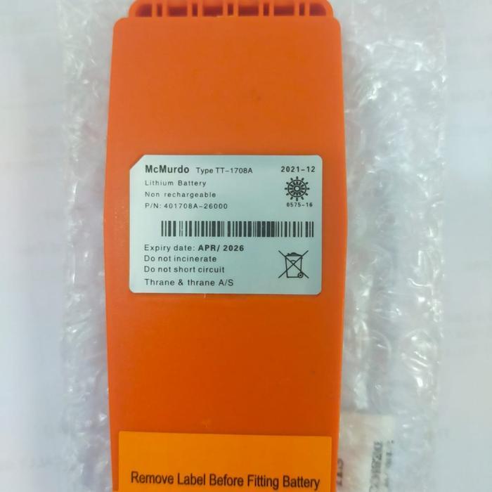 Battery McMurdo TT1708A / McMurdo TT-1708A