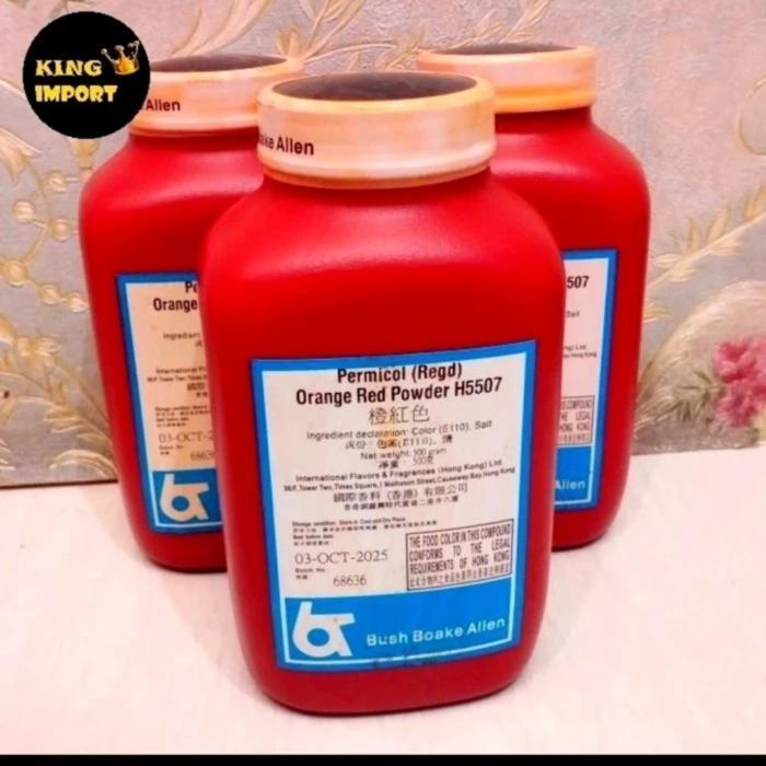 Bush Boake Allen Orange Red Powder H5507 Pewarna Makanan