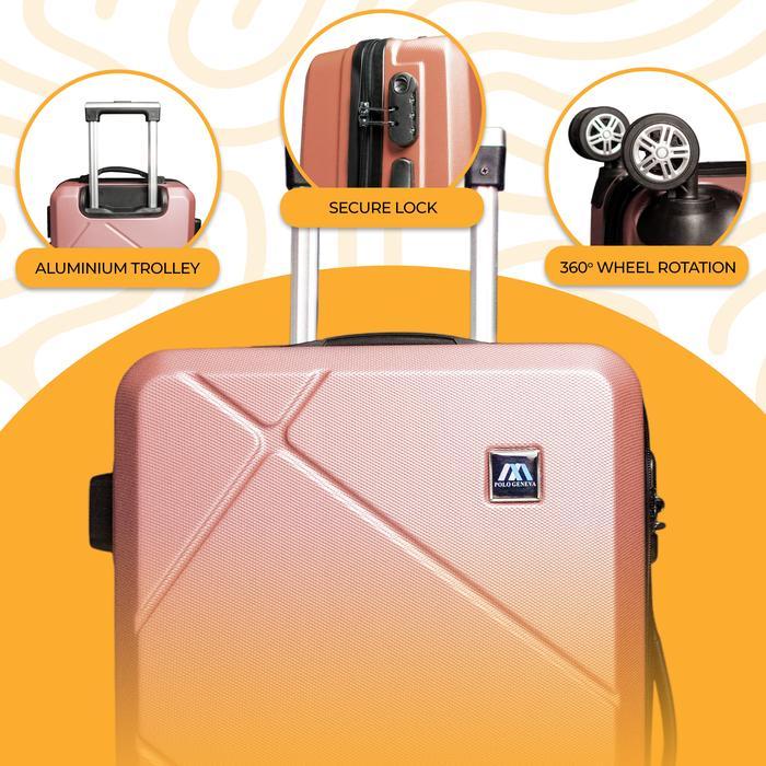 Garansi Koper Polo Geneva 24 Inch Koper Fiber Koper Bagasi Koper Besar