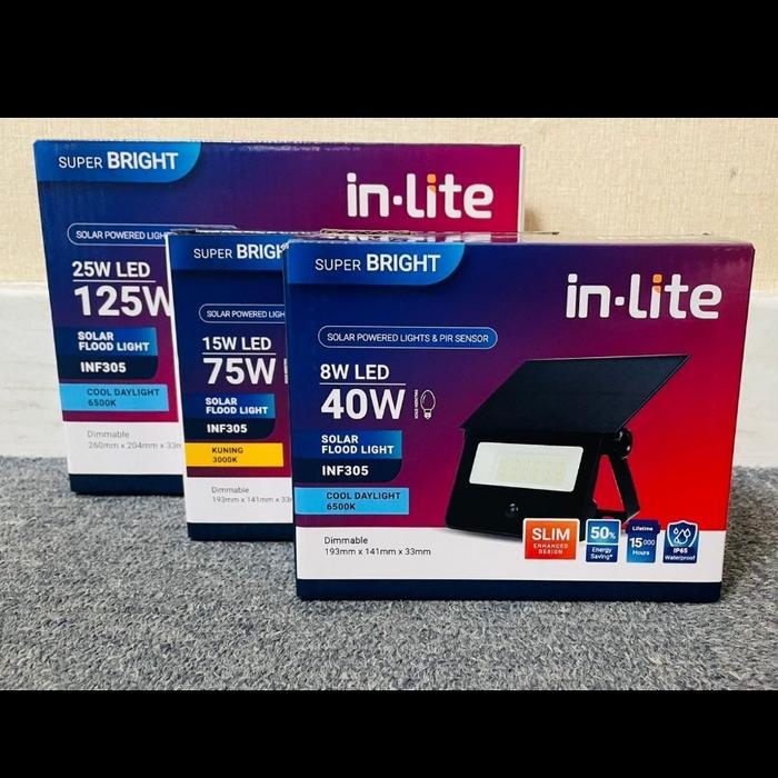 Floodlight LED IN-LITE 40w 75w 125w solar cell INF305