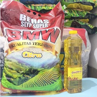 Paket Sembako Murah Beras 5 Liter dan Minyak 700ml