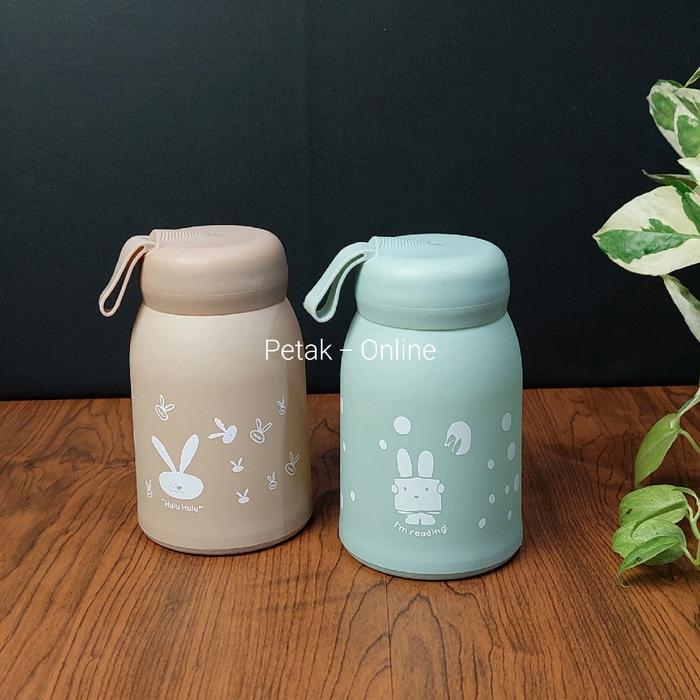 Botol/ Tumbler Rabbit Kemasan Box Rustic/ Kraft Polos