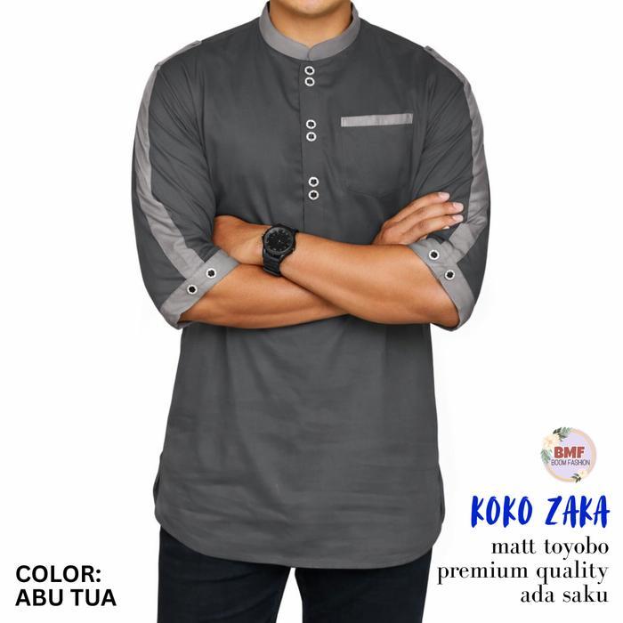 Pik - Koko Kurta Zaka Dewasa Baju Pria Jumbo Kurta Muslim Panjang Katun Toyobo