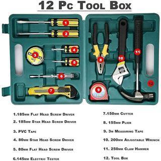 Alat Perkakas Tool Kit Set Box Lengkap Perkakas Peralatan Obeng Tang