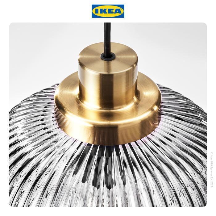 IKEA SOLKLINT Lampu Gantung Bahan Kaca 22cm