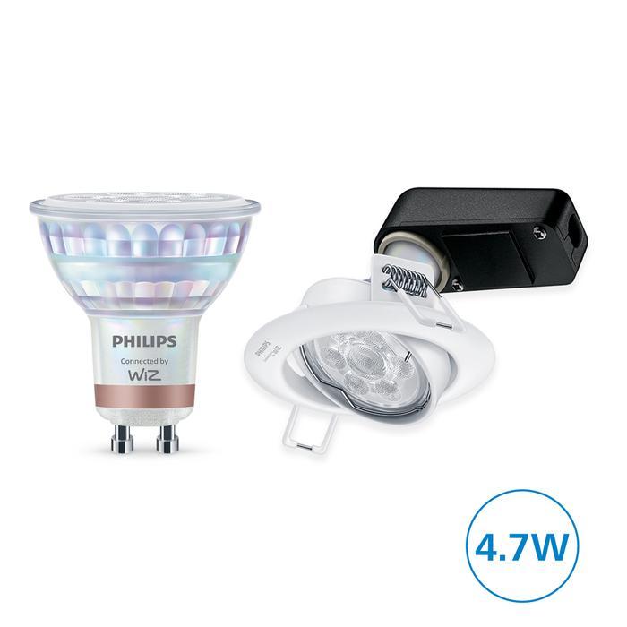 Beli 3 Dapat 4 Philips Lampu Spotlight Smart Wifi LED MR16 4.7W GU10 Bluetooth Color RGB GU10 dengan