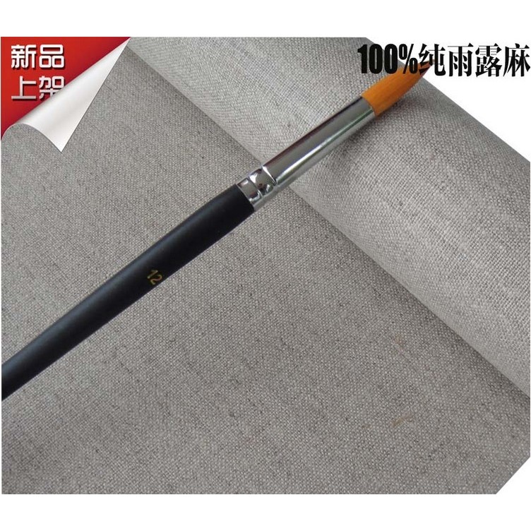 1.65m wide excellent linen Rain hemp clear coating primed canvas for oil painting