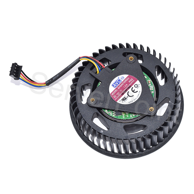 Well Tested Cooling Fan BASA0725R2U P002 DC 12V 1.2A 4-Wire For CORSAIR HD5970 HD4870 HD5850 HD5870 