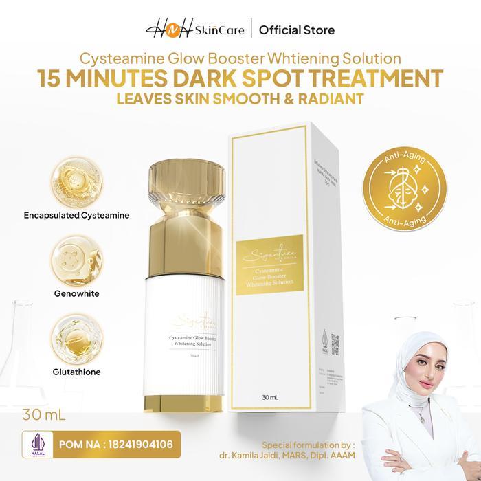Signature by Kamila - Cysteamine Glow Booster Whitening Solution - Serum Cysteamine untuk Flek Hitam