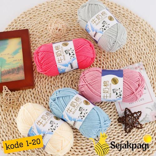 "New" Benang Rajut Yarn For Knitting Milk Cotton Yarn Winter DIY Scarf Benang Rajut