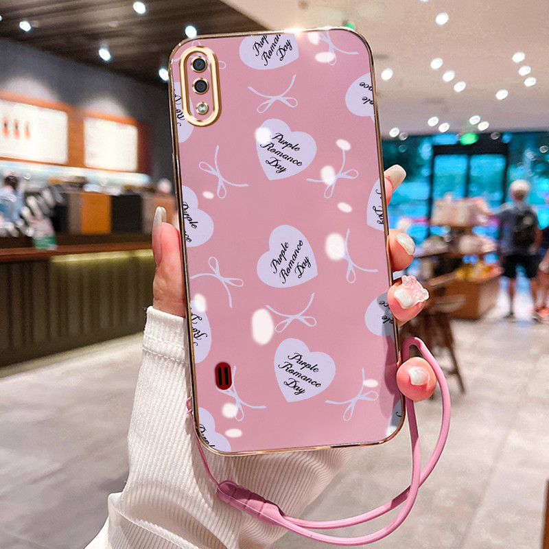 Casing Hp Untuk Samsung Galaxy A01 M01 Core A01 Core Case Pita Cinta Kesing silikon berbahan pelapis