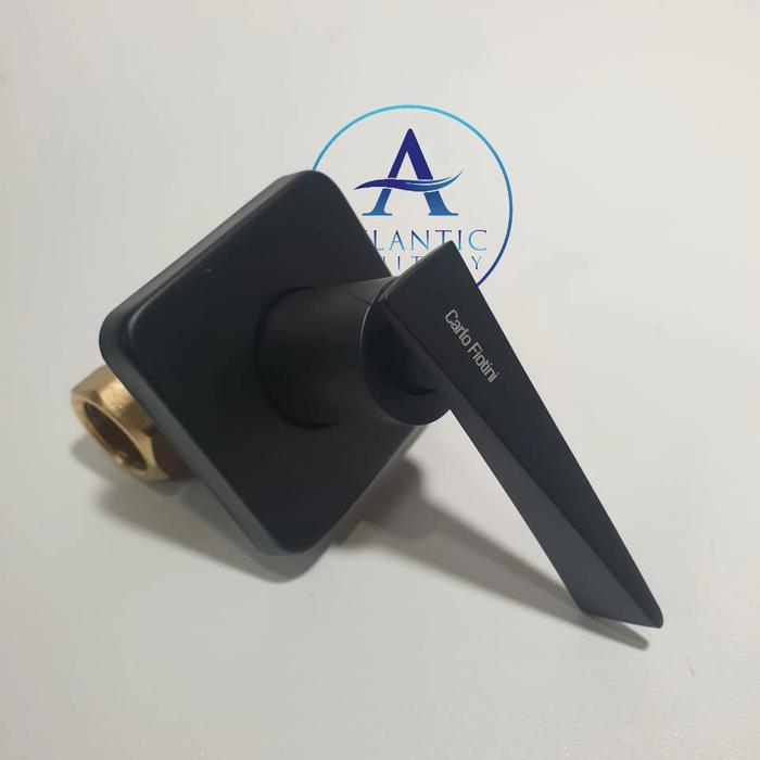 San Ei Smart - Stop Kran Tanam Hitam Air Dingin/Stop Kran Wall Shower Kuningan