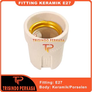Fitting Lampu Keramik Plafon E27 Fiting Porcelain Lampu Hias Fitting Downlight