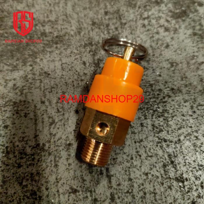 Safety Valve 1Per4 Inch Kuning Kompresor Angin