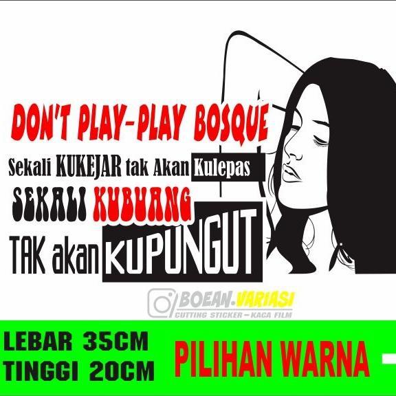 Sticker Keren Sticker Kaca Mobil Sticker Kata Kata