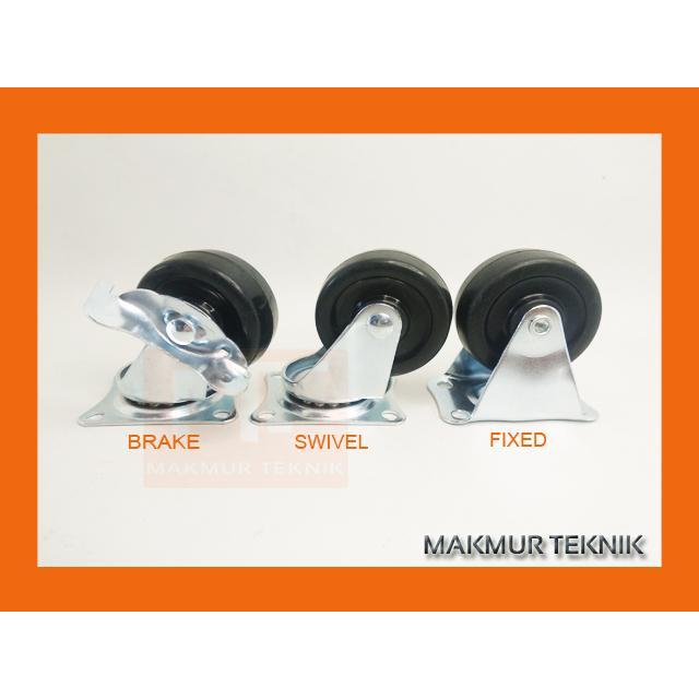 Promo Roda Caster Roda Troli 2 inch Karet