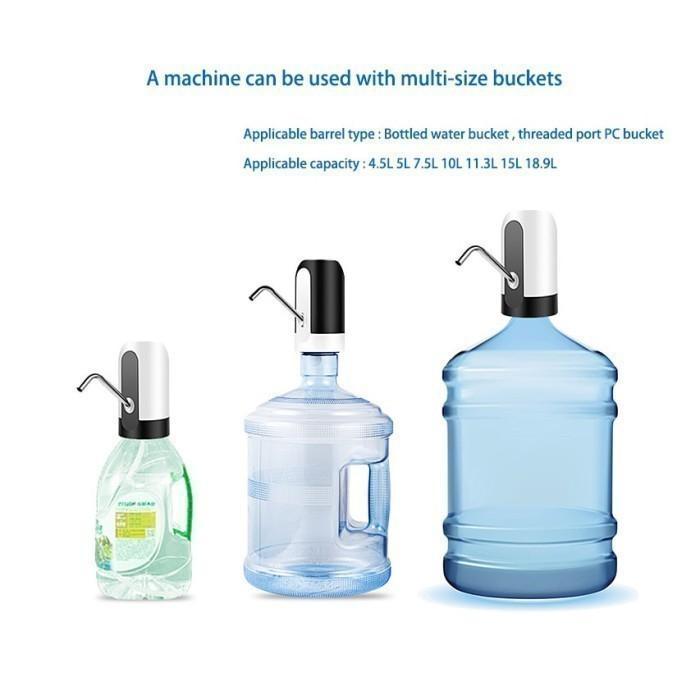 SEDOTAN OTOMATIS AIR GALON ELEKTRIK POMPA GALON LISTRIK WATER DISPENSER CAS KABEL USB PIPA STAINLESS