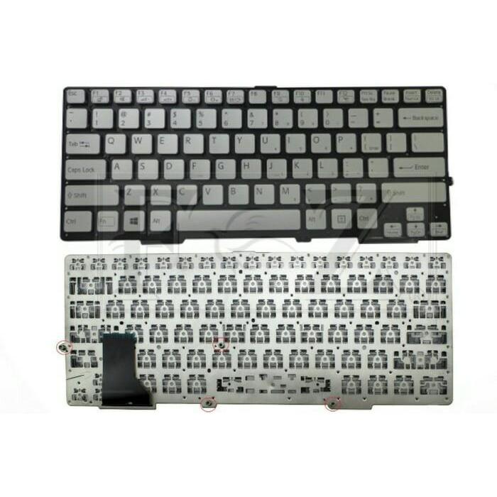 keyboard sony vaio SVS13 silver