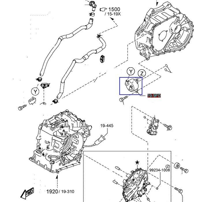 Oil Cooler Mazda 2 CX3 1500cc 1.5L Skyactiv