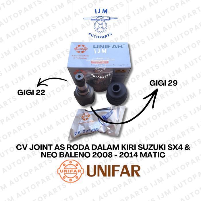 CV Joint As Roda Dalam Kiri Suzuki SX4 & Neo Baleno 2008 - 2014 Matic Unifar