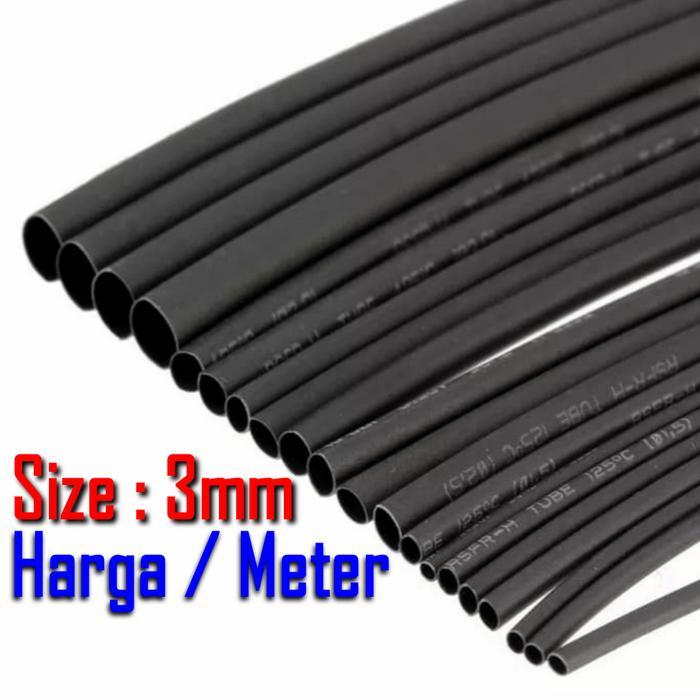 Isolasi Bakar Selang Bakar Heat Shrink 3mm
