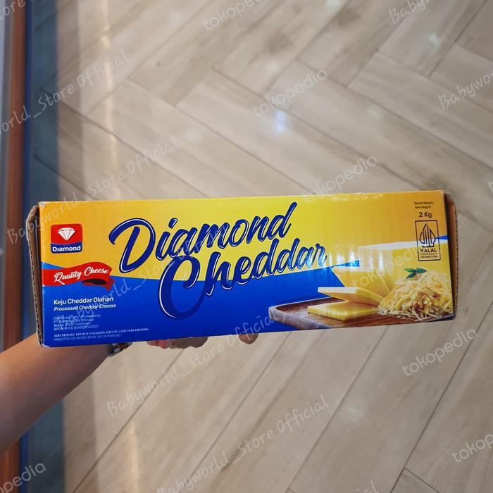 Diamond Cheddar cheese keju 2 kg ( gojek only )