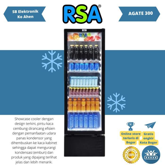 Showcase Rsa Agate-300 Showcase Coller 282 Liter Garansi Resmi