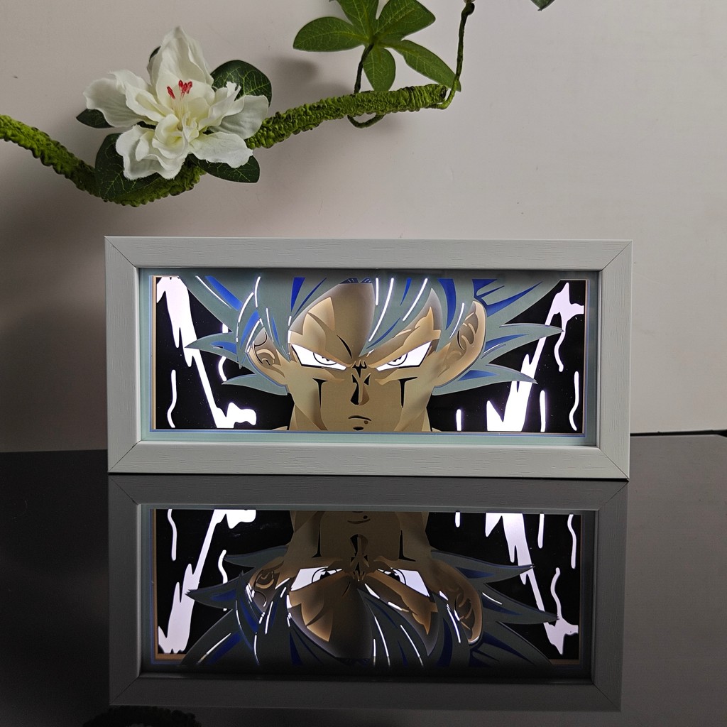 Anime Bedroom Night Light Surrounding Handicraft Model 3D Paper Carved Lamp LED Light Box Birthday