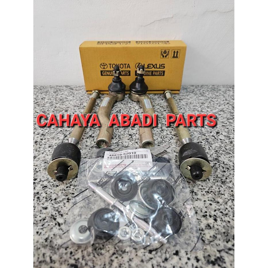 Tie Rod End+Rack End Dan Link Stabil Vios Gen 1 6 Pcs