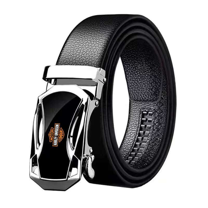 Fashion Business Men's Belt Luxury Belt Automatic Buckle Jeans Belt For Harley Davidson Softail