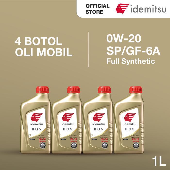 PAKET OLI IDEMITSU IFG5 0W-20 SP/GF-6A 4 BOTOL OLI MESIN MOBIL