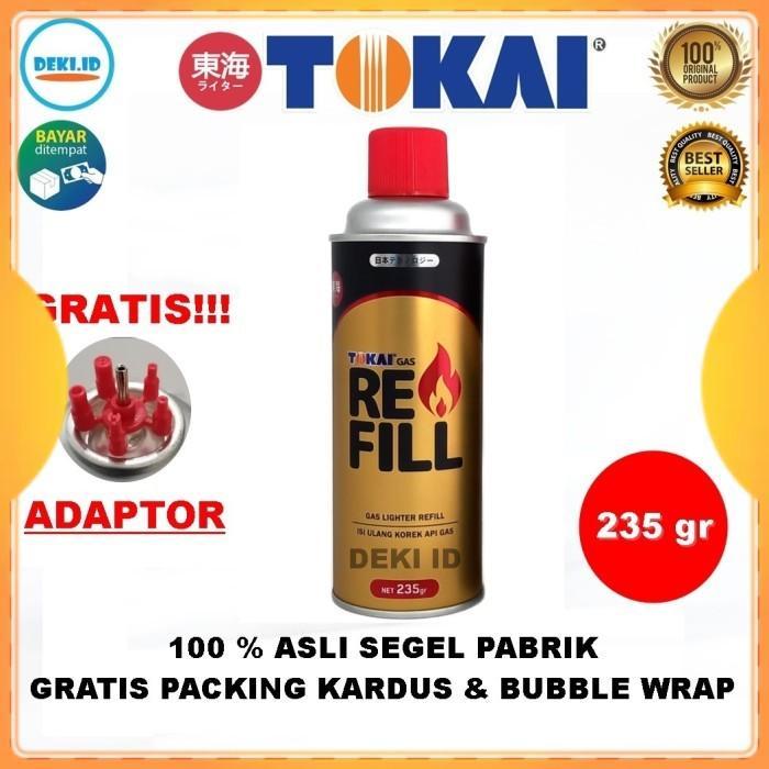 Tokai Refill 235 Gr Besar Isi Ulang Korek Api Gas Butane Lighter Segel Kemasan Pabrik IS