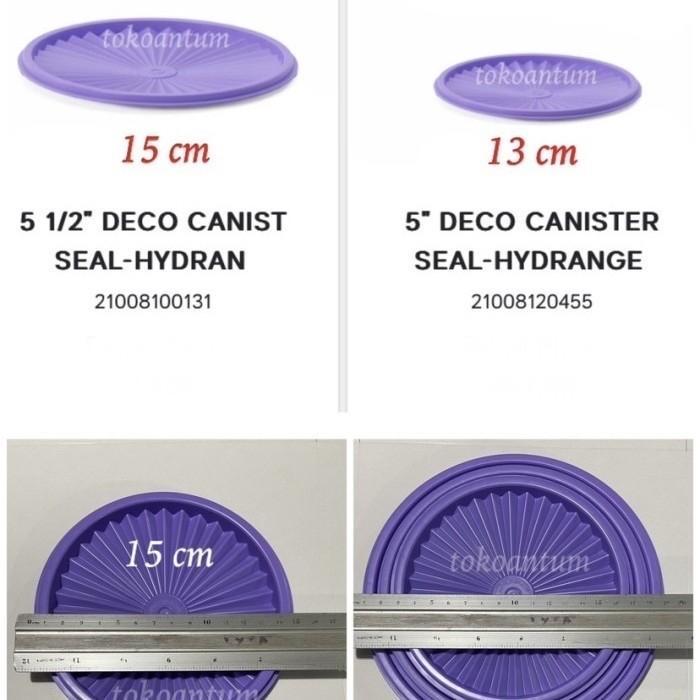 JTTOP" TUTUP TOPLES TUPPERWARE DECO CANISTER