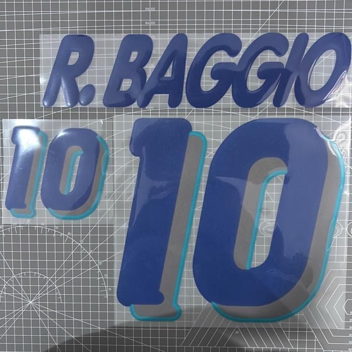 Nameset hk italy away 1994 r. Baggio velvet flock
