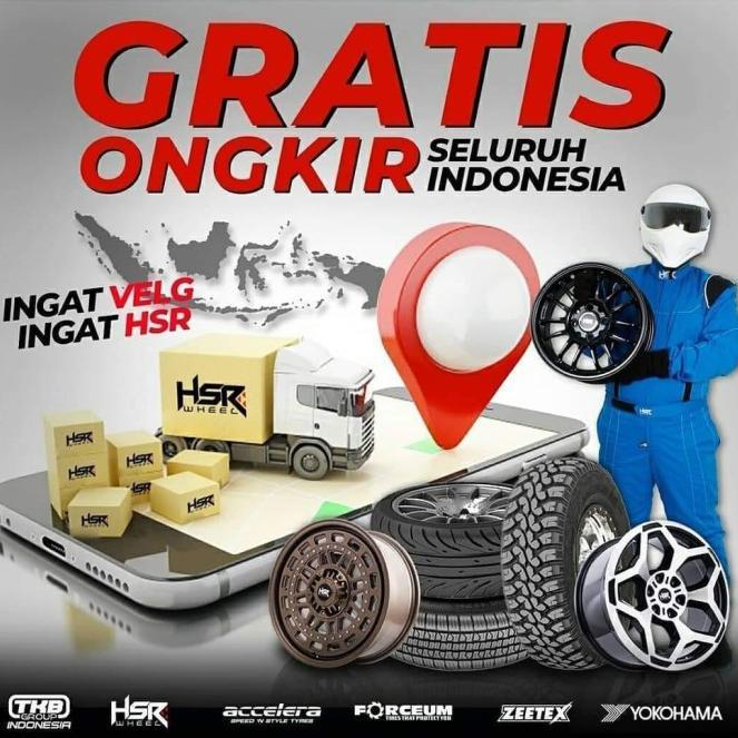 VELG MOBIL MURAH R15 HSR TAKASAKI MODEL RALLY LOCK BUAT IGNIS - SPLASH