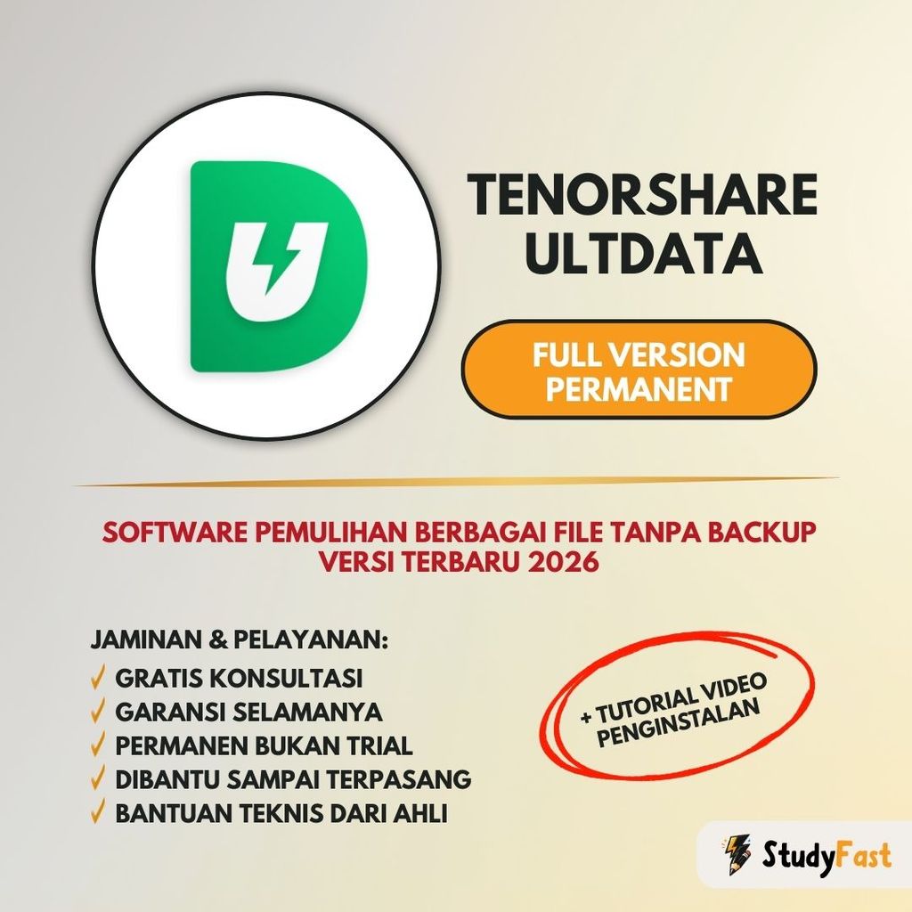 Tenorshare UltData 2026 Original Lifetime | Software Recovery Data + Tutorial