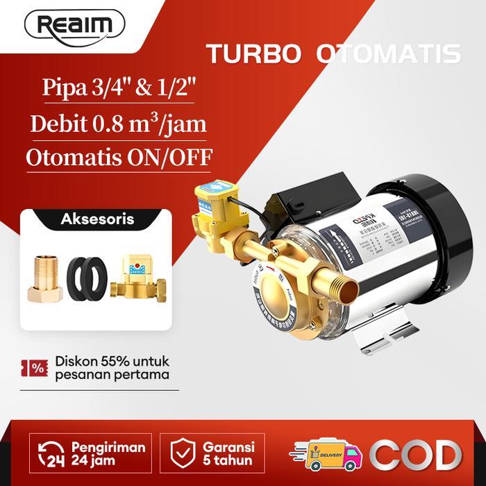 Reaim Pompa Pendorong 100W Aliran 8-16/mnt Tekanan Air Booster Pump Lift tertinggi adalah 8 meter