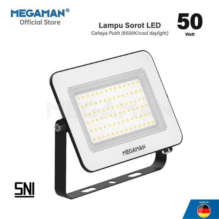 MEGAMAN Lampu SOROT 50 Watt FloodLight Megaman ZDL3014 6500K Putih