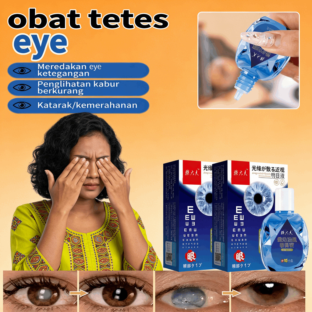 3PCS Advanced Eye Care Brightening Liquid Moisturizing Eye Drops for Eye Comfort Mata Kering dan Kat