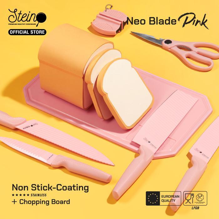 STEIN COOKWARE NEO BLADE PINK [PISAU SET + TALENAN SET]