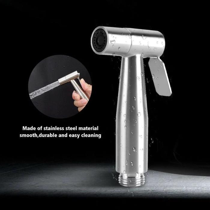 Kepala Jet Shower Kloset Stainless 304 -Semprotan Shower Cebok Bidet Minimalis Kepala Head Spray