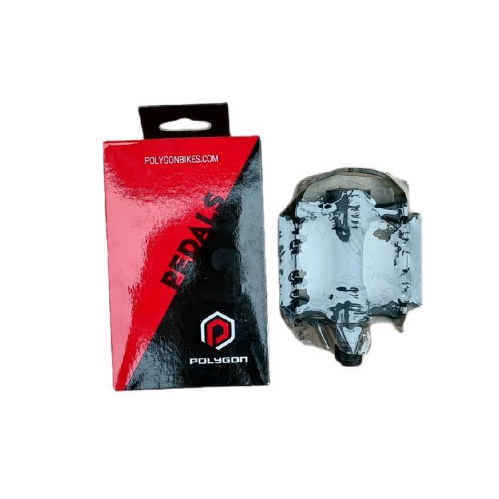 Pedal Alloy Plastik Reflektor MTB. Pedal Sepeda Gunung Polygon