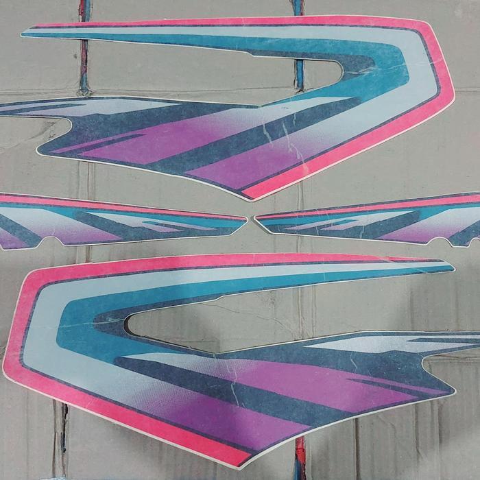 Ready STRIPING RX KING LIST STICKER RX KING 1997 UNGU ORIGINAL LOSTPACK