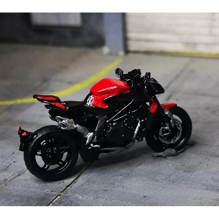 Ready 3D Receh Motor MV Agusta Brutale Aksesoris Diorama Diecast miniatur