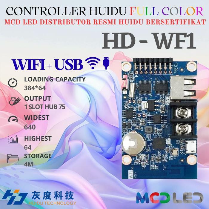 Terlaris Controller Huidu Hd Wf1 Full Color Bukan Hd W60 75