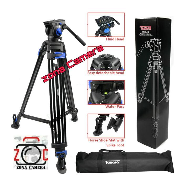 Takara Video Tripod Professional HYDRO B18 For Handycam Sony Aksesoris Kamera